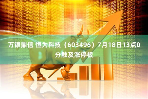 万银鼎信 恒为科技（603496）7月18日13点0分触及涨停板